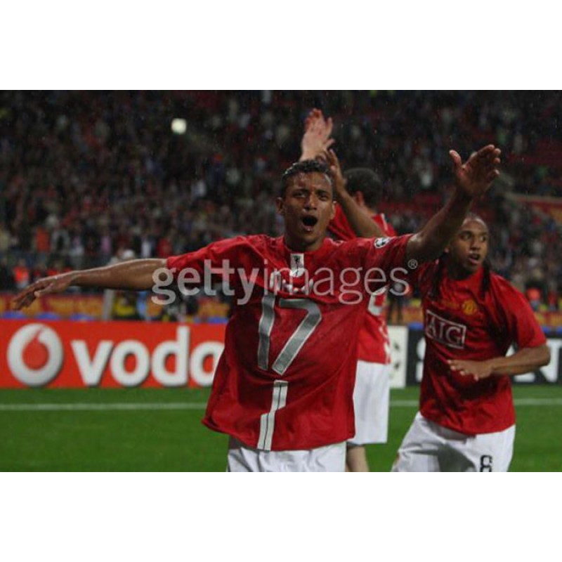 Manchester United 2007-2008 Nani #17 Champions League Homekit